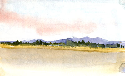 Travel sketchbook diary, London-Singapore by train: Mekong boat